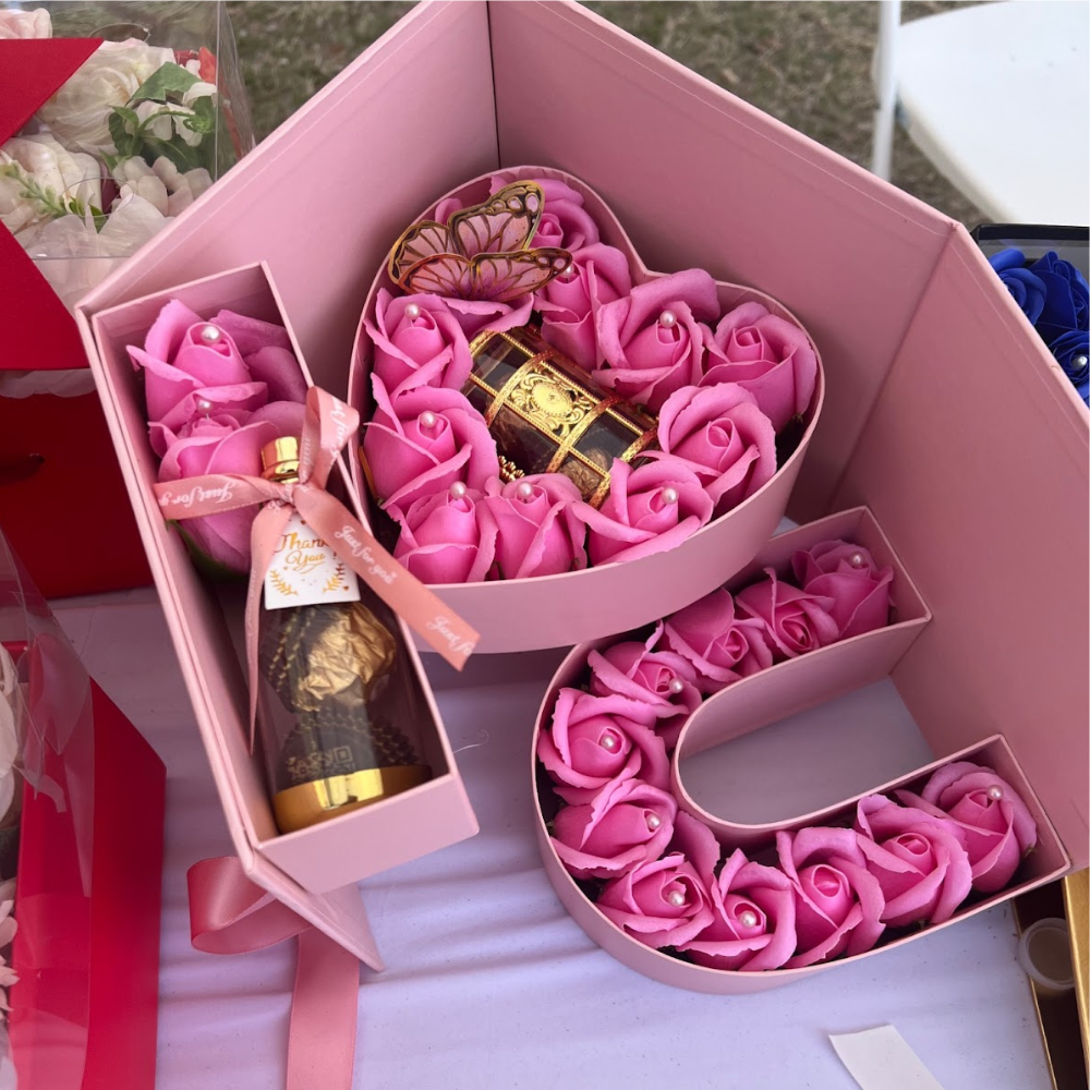 Fragrance scented Artificial Rose Gift boxes