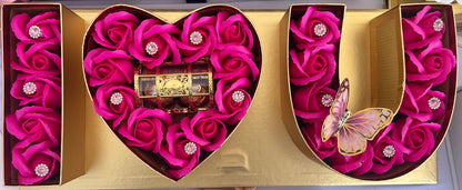 Fragrance scented Artificial Rose Gift boxes